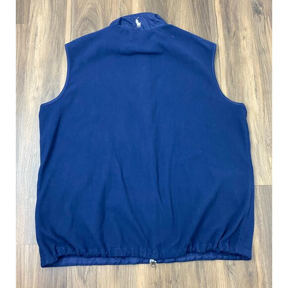 VTG Polo Golf Ralph Lauren UNC North Carolina Tar Heels fleece vest jacket XL - Picture 3 of 5